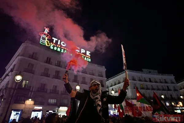 Dünya 'Katil İsrail' diyor! Orta Doğu'dan Asya'ya Avrupa'dan ABD'ye milyonlarca kişiden Filistin'e destek - 20