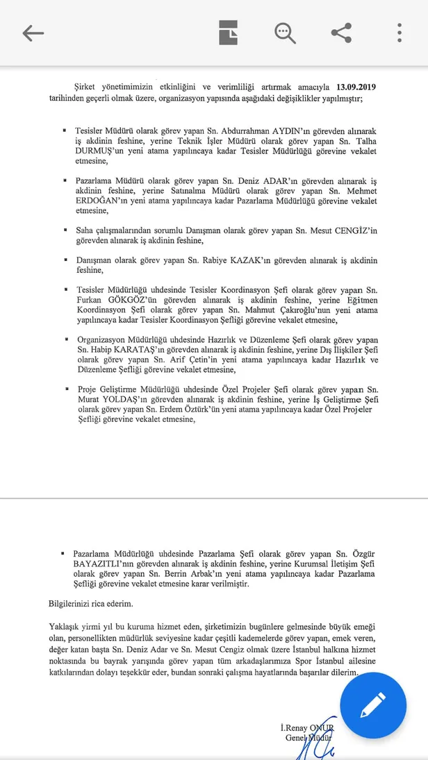 "İşçilere dokunmayacağız" diyen CHP'li İBB Başkanı İmamoğlu'nun işçi kıyımı sürüyor! Şimdi de Spor AŞ-1