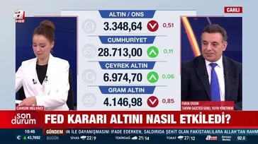 Fed faizi sabit tuttu altın sert düştü!