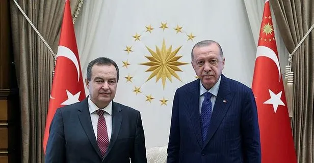 Son dakika: Başkan Erdoğan Sırbistan Ulusal Meclis Başkanı Ivıca Daçiç’i kabul etti