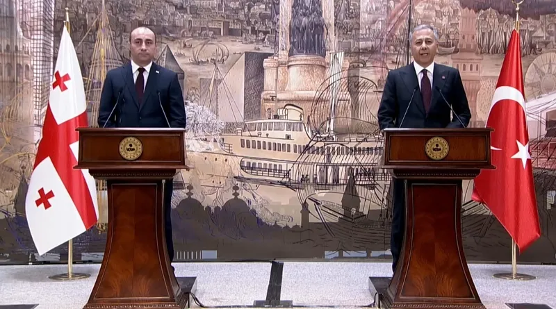 Ali Yerlikaya, Gürcistanlı mevkidaşıyla ortak basın toplantısı düzenledi