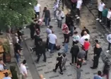 Taksim Talimhane'de meydan kavgası kamerada