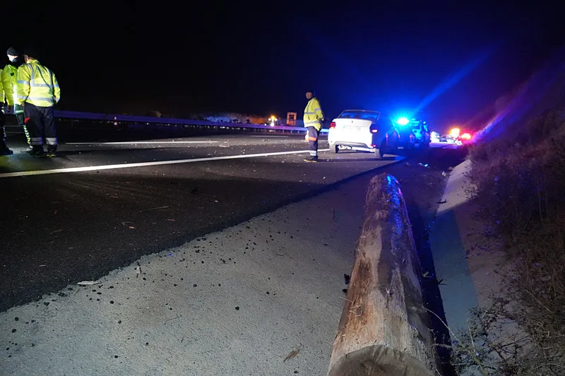 İstanbul-İzmir Otoyolu'nda feci kaza! 5 araç tırdan düşen tomruklara çarptı: Ölü ve yaralılar var-3