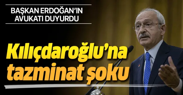 Son dakika: Başkan Erdoğan'ın avukatı duyurdu: Kılıçdaroğlu 50 bin TL manevi tazminat ödeyecek