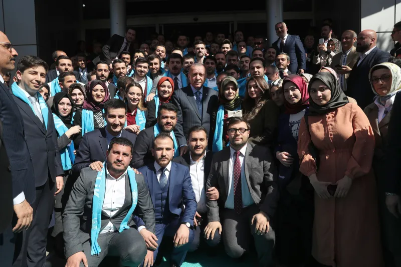 Başkan Erdoğan AK Parti Ankara İl Başkanlığı'nı ziyaret etti - 4