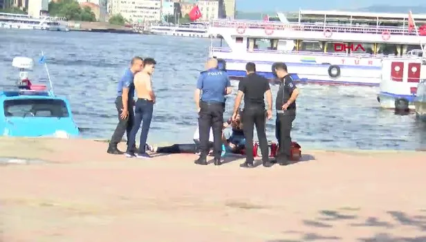 Günün kahramanı! Haliç'te İntihar eden kızı kurtardı