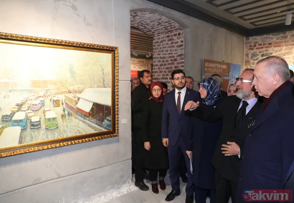 Başkan Recep Tayyip Erdoğan 'Selahattin Kara Resim Sergisi'nin açılışına katıldı - 8