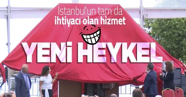 İstanbul’un yeni heykeli törenle açıldı! Hollanda’ya göç eden Türk işçileri simgeliyor