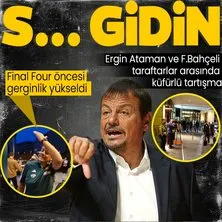Panathinaikos Başantrenörü Ergin Ataman ve Fenerbahçeli taraftarlar arasında küfürlü tartışma: S... gidin