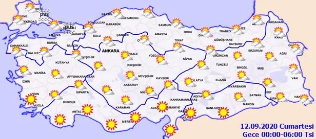 HAVA DURUMU | Meteorolojiden o illere sağanak uyarısı | 12 Eylül İstanbul'da hava nasıl olacak?-5
