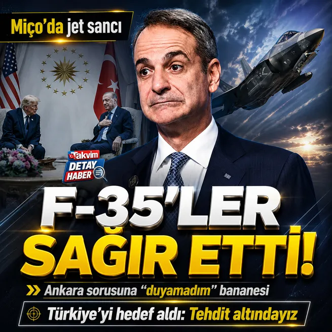 Kiryakos Miçotakiste F-35 sancısı! Türkiyeyi hedef aldı