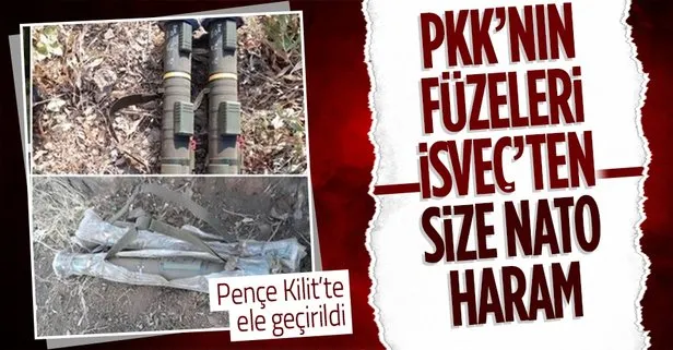 SON DAKİKA | Pençe Kilit Operasyonu’nda İsveç yapımı silah ele geçirildi! PKK’nın füzeleri İsveç’ten