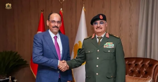 MİT Başkanı İbrahim Kalın, Bingazi'de Hafter ile görüştü | Libya'da askeri heyetler arası görüşme
