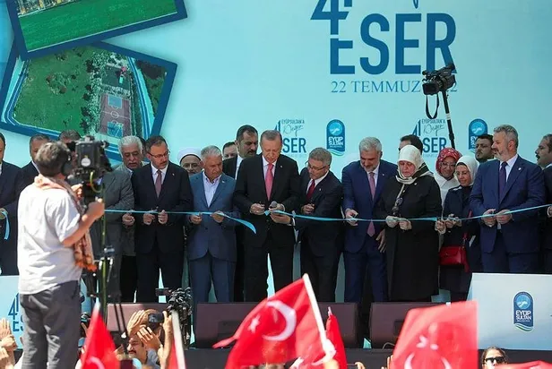 Başkan Erdoğan'dan İstanbul Eyüpsultan'da 41 eserin açılışında önemli açıklamalar-7