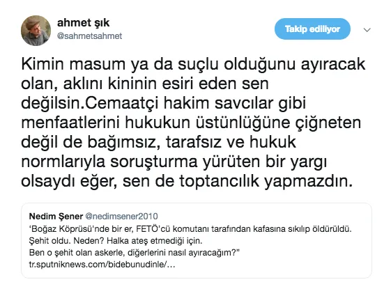 Aynı koğuşta yatan Nedim Şener ile Ahmet Şık birbirine girdi!-1