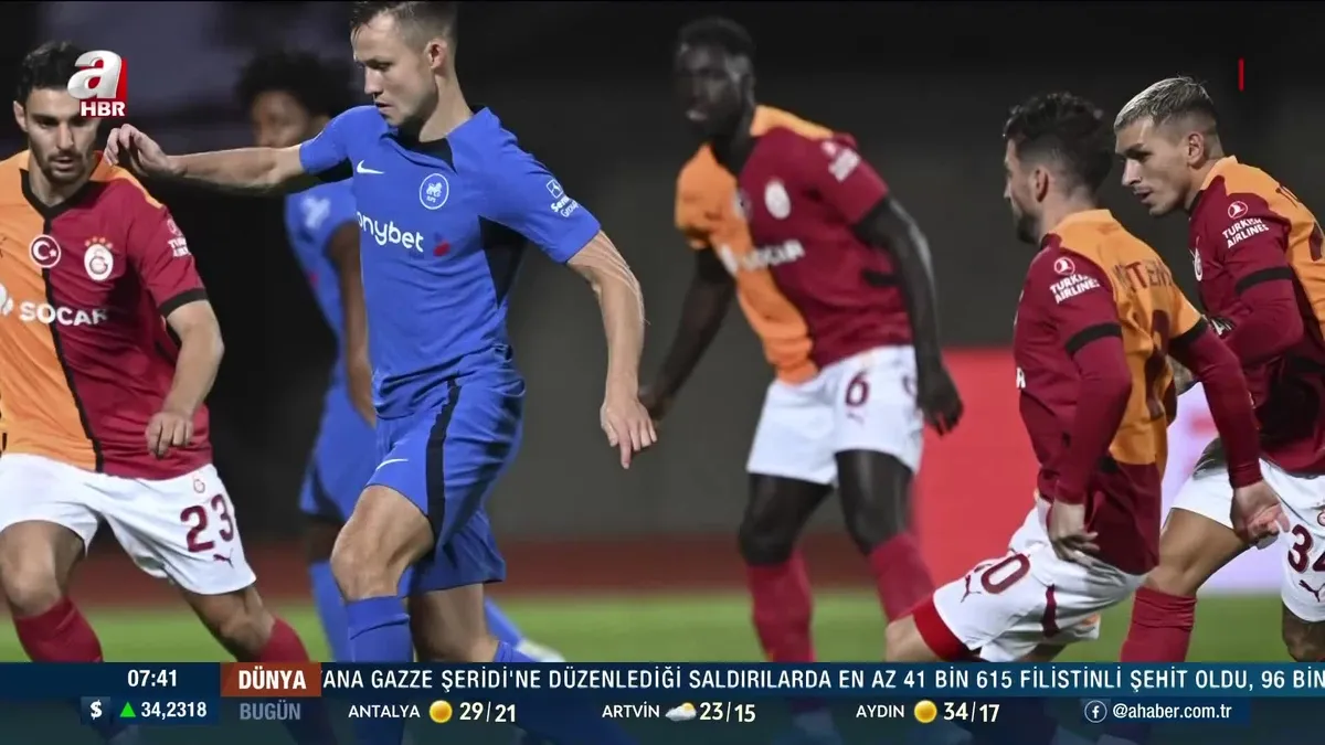Galatasaray’a Letonya’da soğuk duş!