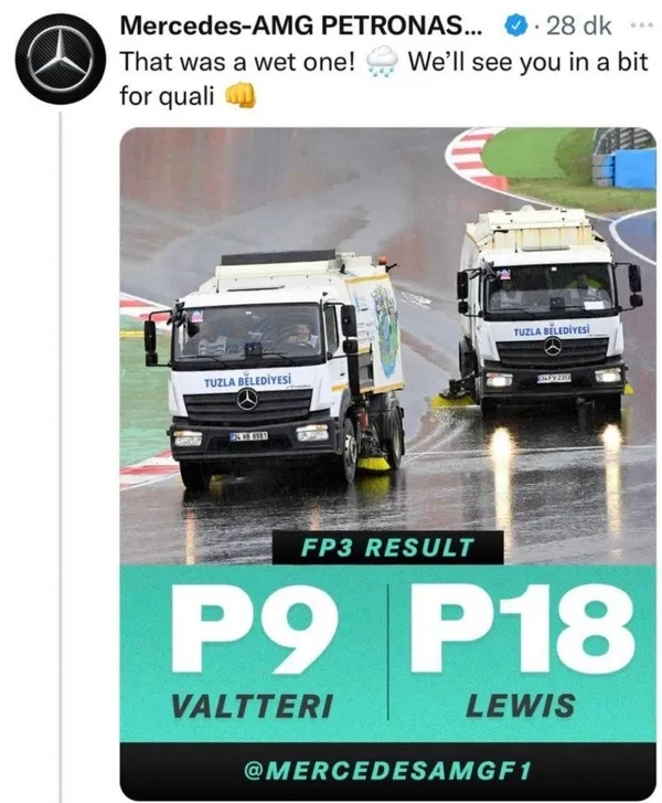 Formula 1'de yarışan Mercedes takımının paylaştığı o karenin hikayesini Tuzla Belediye Başkanı Dr. Şadi Yazıcı anlattı-2