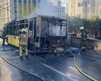 Ümraniye’de İETT otobüsü yanarak kullanılmaz hale geldi! Ölü ve yaralı var mı?
