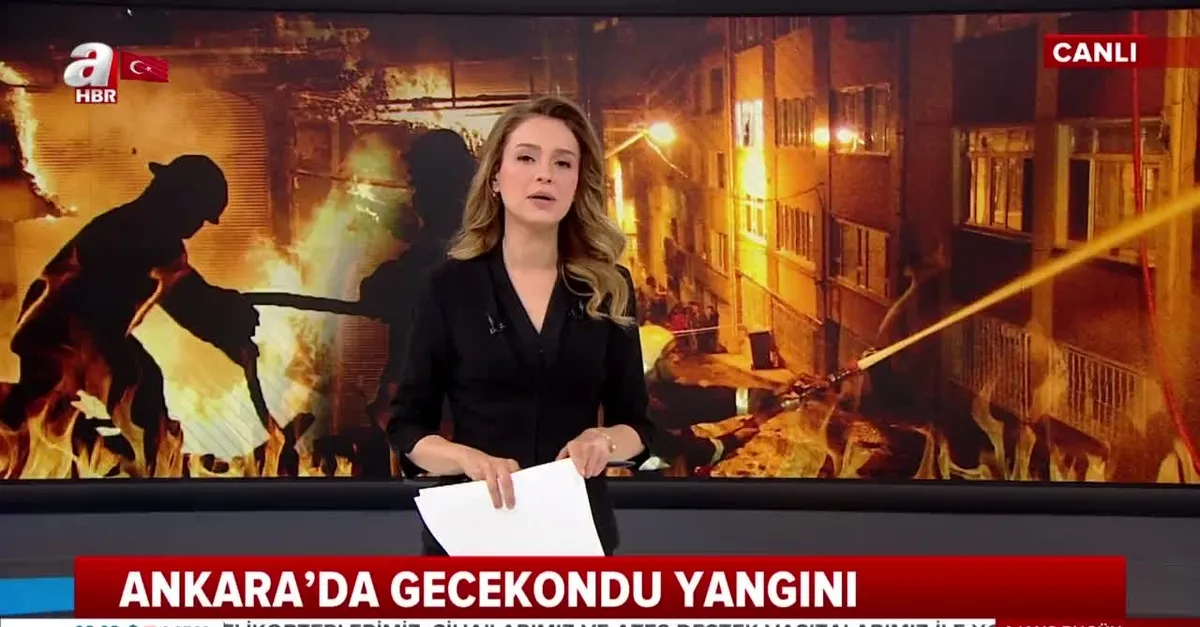 Ankara'da gecekondu yangını: 1 ölü 1 yaralı