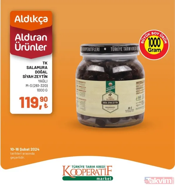 Tarım Kredi market 10-16 Şubat fiyat listesi! 41 üründe dev indirim! Peynir, 94.90 TL, Çay 54.90 TL, 6'lı kağıt havlu 54.90 TL... - 39