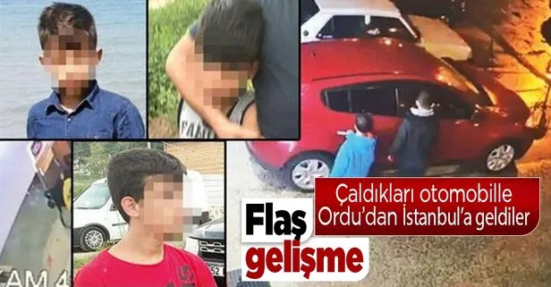 Yok böyle hırsızlık! Ordu’dan çaldıkları otomobille İstanbul’a gelen 3 çocuk tutuklandı!