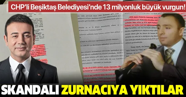 CHP'li Beşiktaş Belediyesi'nde 13 milyonluk vurgunu zurnacıya yıktılar