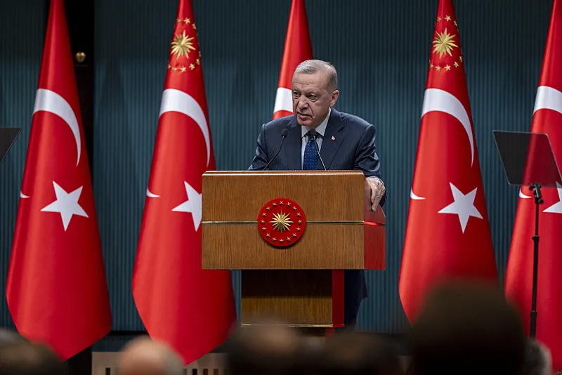 Başkan Erdoğan kabine toplantısı sonrası önemli açıklamalarda bulundu (Fotoğraf: AA)