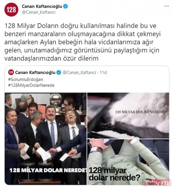 CHP'nin '128 milyar dolar' yalanına Aylan bebeği alet eden Canan Kaftancıoğlu tepkilerin ardından özür diledi! - 5
