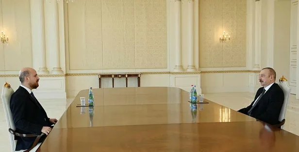 Bakan Çavuşoğlu, Azerbaycan Cumhurbaşkanı Aliyev ile görüştü-6