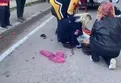Bursa'da motosiklet yaşlı kadına çarptı!