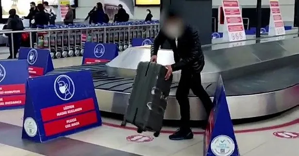 Antalya Havalimanı’nda şüpheli adamı durduran polisler çok sayıda uyuşturucu madde ele geçirdi