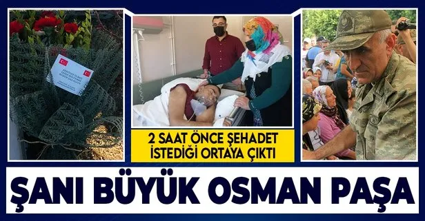 Korgeneral Osman Erbaş, helikopter kazasından iki saat önce şehit ailesini ziyaret edip, Allah bizi de o mertebeye nasip etsin demiş