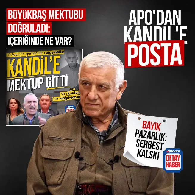 Teröristbaşı Abdullah Öcalandan Kandile mektup... İçeriğinde ne var? Terörist Cemil Bayık yine pazarlık peşinde