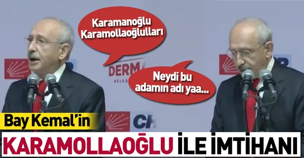 Kemal Kılıçdaroğlu'ndan 'Karamollaoğlu' gafı
