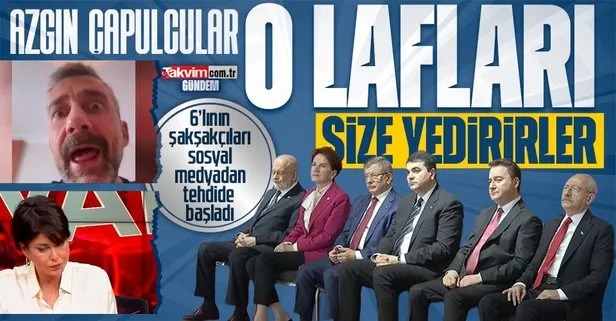 Kemal Kılıçdaroğlu’nun adaylığı sonrası hükümeti tehdit etmeye başladılar! 6’lı koalisyonun şakşakçıları sosyal medyadan kin kusuyor
