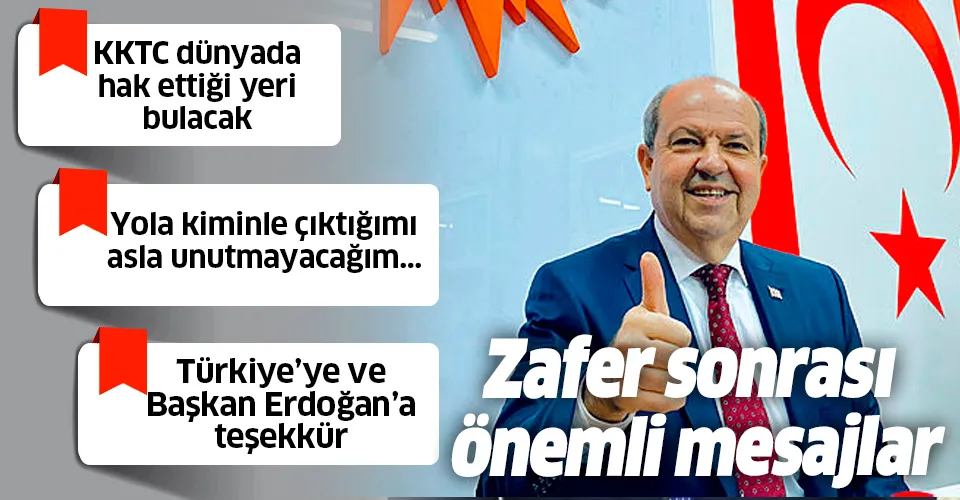Tatar'dan zafer sonrası önemli mesajlar