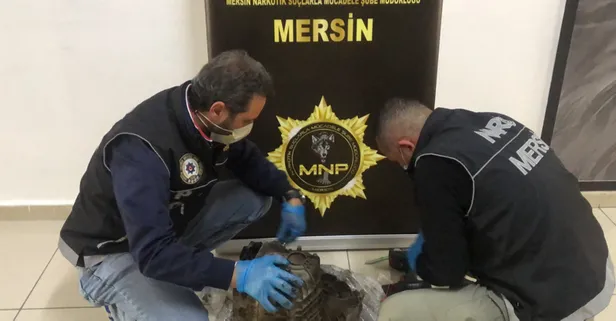 Mersin'de şanzımanın içinden 3,9 kilo metamfetamin çıktı! 3 kişi gözaltında