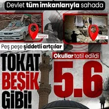 Tokat’ta 5.6 büyüklüğünde deprem! Konut, cami ve ahırlar hasar oldu... Yozgat’ta bina yıkıldı | Eğitime bir gün ara