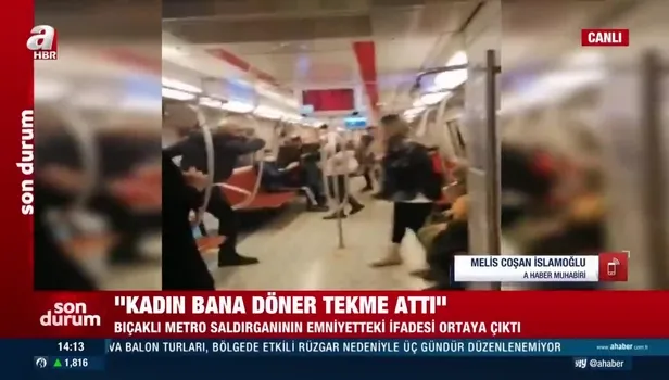 Kadıköy metrosundaki bıçaklı saldırganın emniyetteki ifadesi ortaya çıktı: ''Kendimi korumak için bıçağı çıkardım''