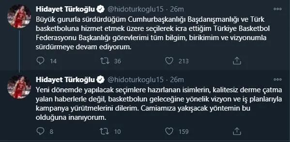 SON DAKİKA: CHP yandaşı medyanın 'Hidayet Türkoğlu' yalanı elinde patladı: Görevimi gururla sürdürmeye devam ediyorum-2