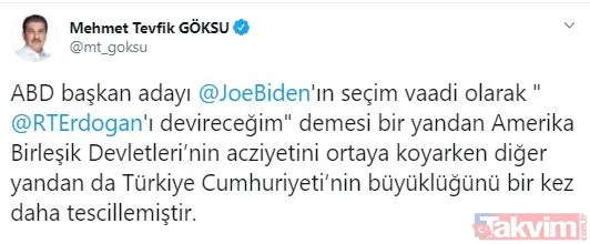Başkan Erdoğan'ı ve Türkiye'yi küstahça hedef alan ABD'li Joe Biden'a tepki yağdı! - 14