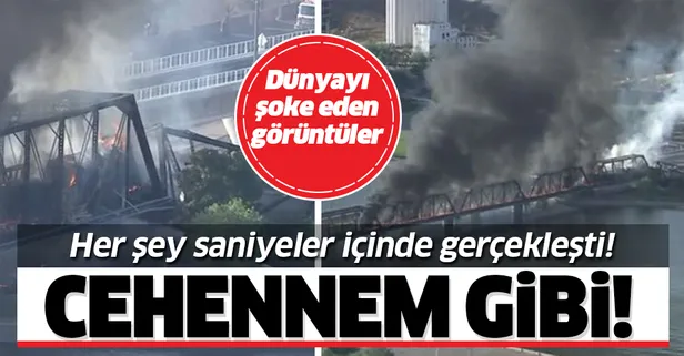 ABD'de korkunç olay! Tam tren geçerken...