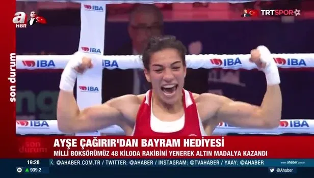 Milli boksör Ayşe Çağırır dünya şampiyonu: ''Bu altın madalyayı ülkeme armağan ediyorum"
