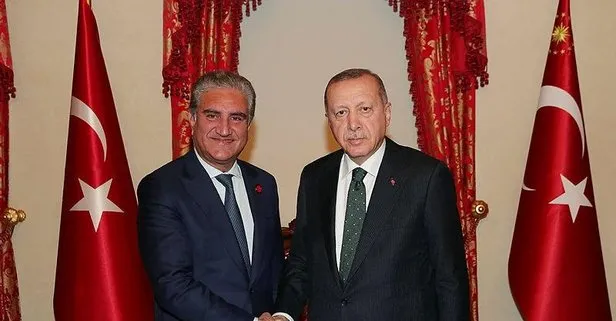Başkan Erdoğan, Pakistan Dışişleri Bakanı Kureyşi’yi kabul etti