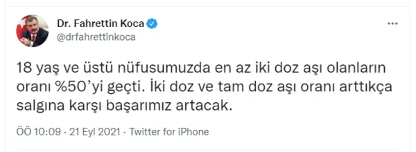 Sağlık Bakanlığı duyurdu! Koronavirüs rehberi güncellendi! İki doz aşı yaptıran temaslılar...-8