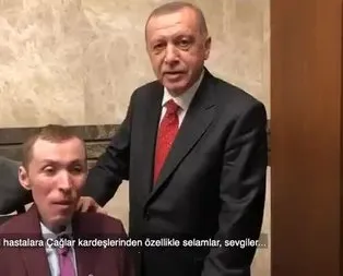 Başkan Erdoğan, DMD hastası gençle görüştü