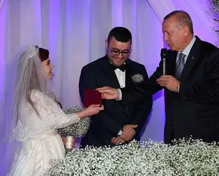 Başkan Erdoğan nikah şahidi oldu