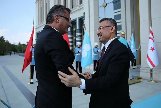Başkan Erdoğan Kuzey Kıbrıs Türk Cumhuriyeti (KKTC) Başbakanı Tufan Erhürman'ı kabul etti-1