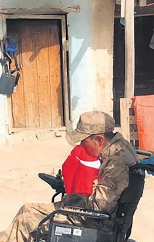 Malatya'da bedensel engelli İbrahim Güven asker oldu
