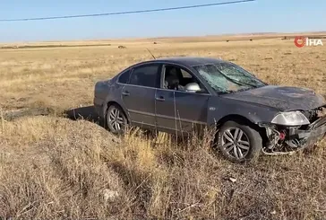Konya’da otomobil şarampole uçtu: 3 yaralı
